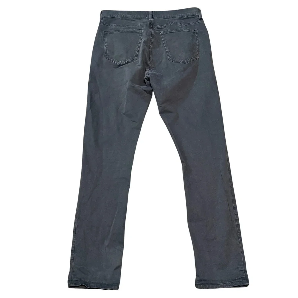 Flint and Tinder 365 Slim Fit Pants Mens 33x32 Dark Charcoal Gray Twill Chino